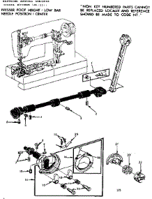 Shuttle Assembly parts for Kenmore Sewing Machine 158.15511 (15815511, 158 15511) from AppliancePartsPros.com
