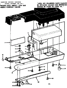 Shuttle Cover And Unit Base parts for Kenmore Sewing Machine 158.15511 (15815511, 158 15511) from AppliancePartsPros.com