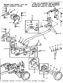 Zigzag Guide Assembly parts for Kenmore Mechanical Sewing Machine 158.1561280 (1581561280, 158 1561280) from AppliancePartsPros.com