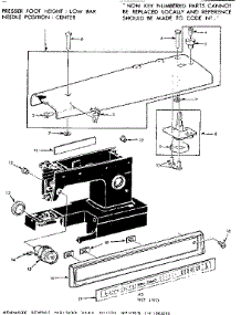 Unit Parts parts for Kenmore Mechanical Sewing Machine 158.1561281 (1581561281, 158 1561281) from AppliancePartsPros.com