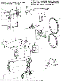 Motor Assembly parts for Kenmore Mechanical Sewing Machine 158.1561281 (1581561281, 158 1561281) from AppliancePartsPros.com