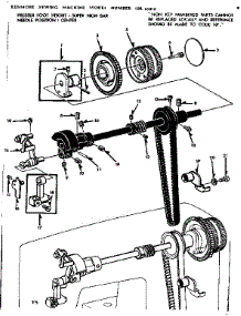 Take Up Lever Assembly parts for Kenmore Sewing Machine 158.15810 (15815810, 158 15810) from AppliancePartsPros.com