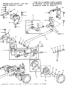 Zigzag Guide Assembly parts for Kenmore Mechanical Sewing Machine 158.1595281 (1581595281, 158 1595281) from AppliancePartsPros.com