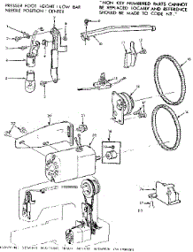 Motor Assembly parts for Kenmore Mechanical Sewing Machine 158.1595281 (1581595281, 158 1595281) from AppliancePartsPros.com
