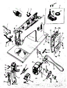 Motor Assembly parts for Kenmore Mechanical Sewing Machine 158.16000 (15816000, 158 16000) from AppliancePartsPros.com