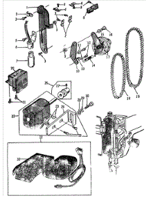 Motor Assy parts for Kenmore Mechanical Sewing Machine 158.16020 (15816020, 158 16020) from AppliancePartsPros.com
