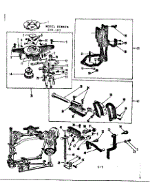Geared Cam Assembly parts for Kenmore Mechanical Sewing Machine 158161 from AppliancePartsPros.com