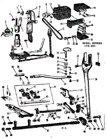 Feed Regulator Assembly And Motor parts for Kenmore Mechanical Sewing Machine 158161 from AppliancePartsPros.com