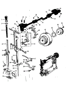 Presser Bar Assembly parts for Kenmore Mechanical Sewing Machine 158162 from AppliancePartsPros.com