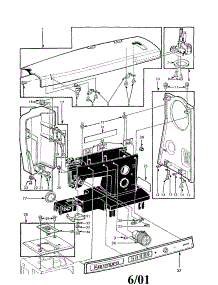 Cover parts for Kenmore Mechanical Sewing Machine 158.16250 (15816250, 158 16250) from AppliancePartsPros.com