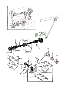 Shuttle Race Complete parts for Kenmore Mechanical Sewing Machine 158.16250 (15816250, 158 16250) from AppliancePartsPros.com