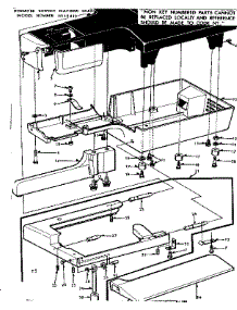 Working Table Assembly parts for Kenmore Mechanical Sewing Machine 158.16410 (15816410, 158 16410) from AppliancePartsPros.com
