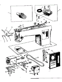 Motor Assembly parts for Kenmore Mechanical Sewing Machine 158.16490 (15816490, 158 16490) from AppliancePartsPros.com