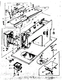 Base Assembly parts for Kenmore Mechanical Sewing Machine 158.16500 (15816500, 158 16500) from AppliancePartsPros.com