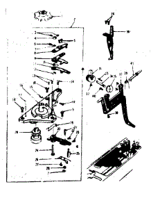 Geared Cam Assembly parts for Kenmore Mechanical Sewing Machine 158.16500 (15816500, 158 16500) from AppliancePartsPros.com
