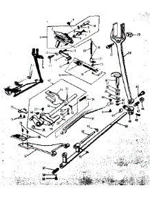 Feed Regulator Assembly parts for Kenmore Mechanical Sewing Machine 158.16500 (15816500, 158 16500) from AppliancePartsPros.com