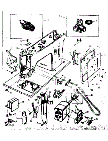 Motor Assembly parts for Kenmore Mechanical Sewing Machine 158.16510 (15816510, 158 16510) from AppliancePartsPros.com