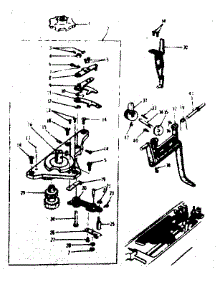 Geared Cam Assembly parts for Kenmore Mechanical Sewing Machine 158.16510 (15816510, 158 16510) from AppliancePartsPros.com