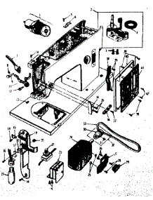Motor Assembly parts for Kenmore Mechanical Sewing Machine 158.16520 (15816520, 158 16520) from AppliancePartsPros.com