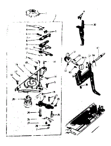 Geared Cam Assembly parts for Kenmore Mechanical Sewing Machine 158.16520 (15816520, 158 16520) from AppliancePartsPros.com