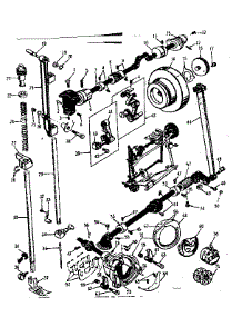 Presser Bar  And Shuttle Assembly parts for Kenmore Mechanical Sewing Machine 158.16540 (15816540, 158 16540) from AppliancePartsPros.com