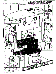 Unit Parts parts for Kenmore Mechanical Sewing Machine 158.16600 (15816600, 158 16600) from AppliancePartsPros.com