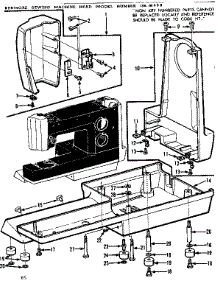Unit Parts parts for Kenmore Sewing Machine 158.16800 (15816800, 158 16800) from AppliancePartsPros.com