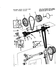 Belt Wheel Assembly parts for Kenmore Sewing Machine 158.16800 (15816800, 158 16800) from AppliancePartsPros.com