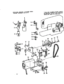 Motor Assembly parts for Kenmore Sewing Machine 158.16800 (15816800, 158 16800) from AppliancePartsPros.com