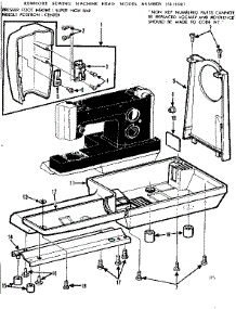 Unit Parts parts for Kenmore Sewing Machine 158.16801 (15816801, 158 16801) from AppliancePartsPros.com