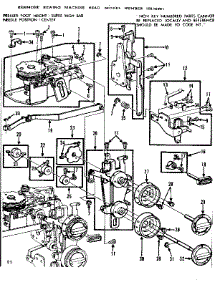Bell Crank / Bracket And Hook Plate Assembly parts for Kenmore Sewing Machine 158.16801 (15816801, 158 16801) from AppliancePartsPros.com