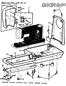 Unit Parts parts for Kenmore Mechanical Sewing Machine 158.16820 (15816820, 158 16820) from AppliancePartsPros.com