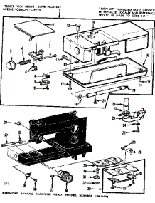 Needle Plate parts for Kenmore Mechanical Sewing Machine 158.16820 (15816820, 158 16820) from AppliancePartsPros.com