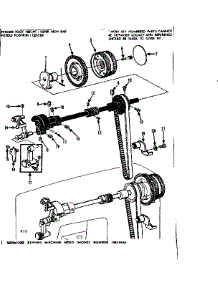 Take Up Lever Assembly parts for Kenmore Mechanical Sewing Machine 158.16820 (15816820, 158 16820) from AppliancePartsPros.com