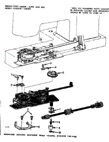Bobbin Case And Feed Dog parts for Kenmore Mechanical Sewing Machine 158.16820 (15816820, 158 16820) from AppliancePartsPros.com
