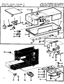 Needle Plate parts for Kenmore Mechanical Sewing Machine 158.16900 (15816900, 158 16900) from AppliancePartsPros.com