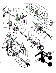Dial Base Assembly parts for Kenmore Mechanical Sewing Machine 158.17012 (15817012, 158 17012) from AppliancePartsPros.com