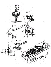 Geared Cam Assembly parts for Kenmore Mechanical Sewing Machine 158.17031 (15817031, 158 17031) from AppliancePartsPros.com