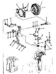 Cutch Brake Assembly parts for Kenmore Mechanical Sewing Machine 158.17031 (15817031, 158 17031) from AppliancePartsPros.com