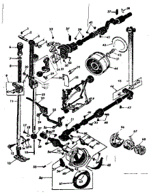 Presser Bar And Shuttle  Assembly parts for Kenmore Mechanical Sewing Machine 158.17031 (15817031, 158 17031) from AppliancePartsPros.com