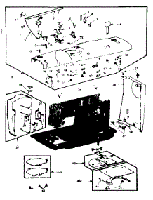 Unit Parts parts for Kenmore Mechanical Sewing Machine 158.17032 (15817032, 158 17032) from AppliancePartsPros.com