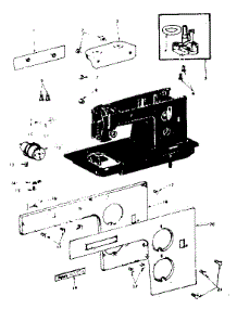 Base Assembly parts for Kenmore Mechanical Sewing Machine 158.17032 (15817032, 158 17032) from AppliancePartsPros.com