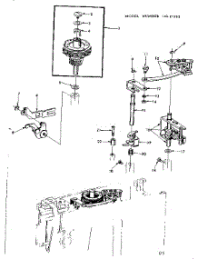 Geared Cam Assembly parts for Kenmore Mechanical Sewing Machine 158.17033 (15817033, 158 17033) from AppliancePartsPros.com