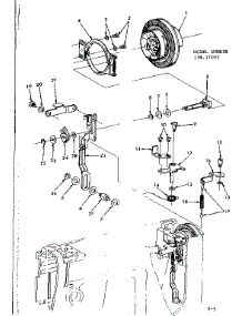 Clutch Brake Assembly parts for Kenmore Mechanical Sewing Machine 158.17033 (15817033, 158 17033) from AppliancePartsPros.com