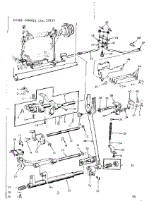 Feed Regulator Assembly parts for Kenmore Mechanical Sewing Machine 158.17033 (15817033, 158 17033) from AppliancePartsPros.com