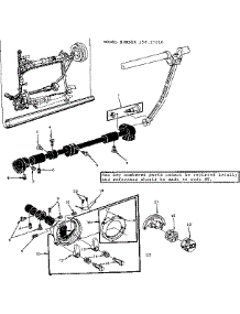 Shuttle Assembly parts for Kenmore Mechanical Sewing Machine 158.17310 (15817310, 158 17310) from AppliancePartsPros.com