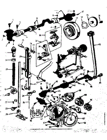 Presser Bar And Shuttle Assembly parts for Kenmore Mechanical Sewing Machine 158.17500 (15817500, 158 17500) from AppliancePartsPros.com