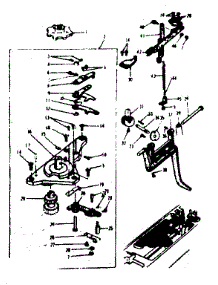 Zigzag Guide Assembly parts for Kenmore Mechanical Sewing Machine 158.17500 (15817500, 158 17500) from AppliancePartsPros.com