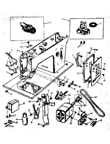 Motor Assembly parts for Kenmore Mechanical Sewing Machine 158.17501 (15817501, 158 17501) from AppliancePartsPros.com