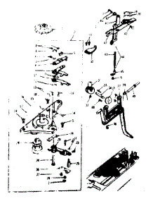 Zigzag Guide Assembly parts for Kenmore Mechanical Sewing Machine 158.17501 (15817501, 158 17501) from AppliancePartsPros.com
